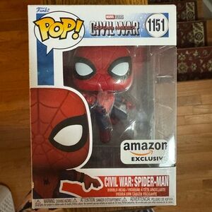 NIB Funko Pop Marvel Civil War Spider-Man Figure